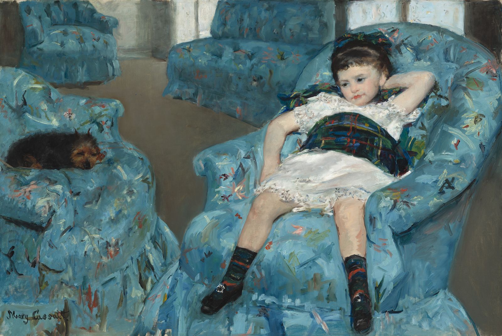 Мэри Кассат - Девочка в голубом кресле